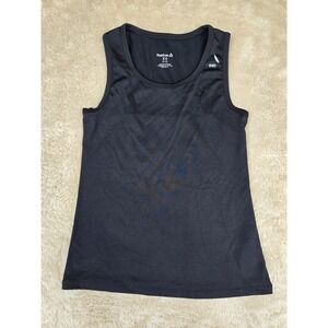 Reebok Black Sleeveless Athletic Tank Top‎ Women's XS Cutout Back Performance